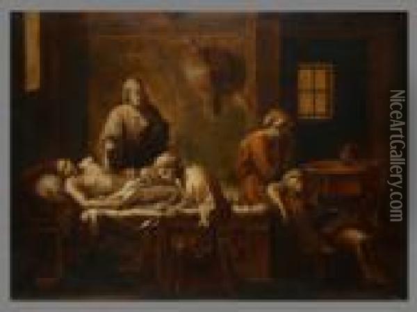 Das Testament Des Eudamidas Oil Painting - Nicolas Poussin