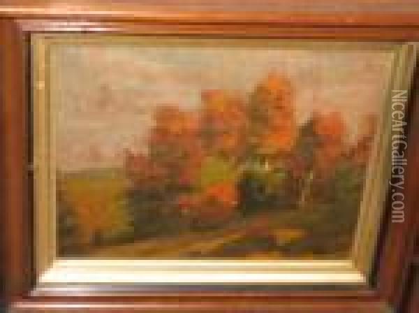 Autumn Landscape Oil Painting - Jasper Francis Cropsey