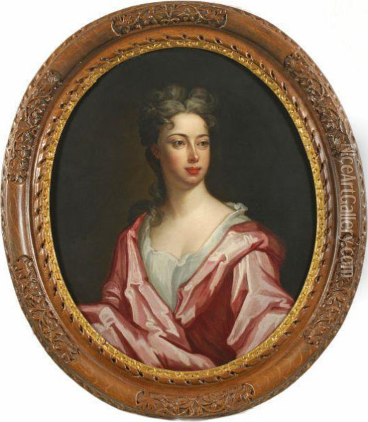 Portrait Of A Lady Oil Painting - Edward Byng