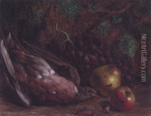 Nature Morte With Pheasant And Fruit Oil Painting - William Hughes