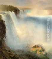 Niagara Falls, 1867 oil painting reproduction by Frederic Edwin Church ...