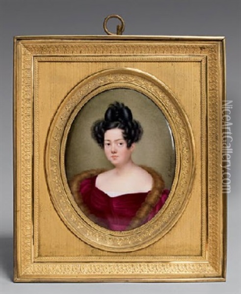 Portrait De La Marquise Pauline Doria Oil Painting - Victorine de Treverret