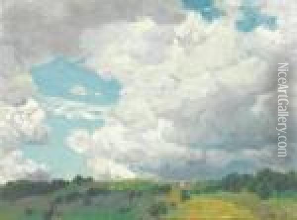 Clouds On A Breezy Spring Day Oil Painting - Edward Henry Potthast