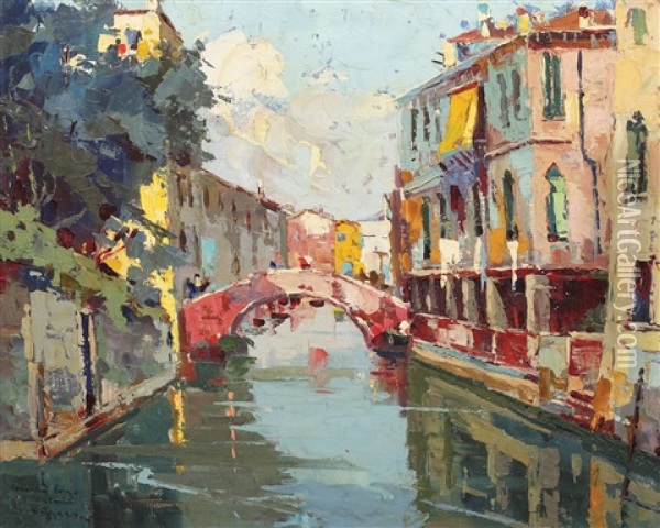 Venetia Oil Painting - Rudolph Negely