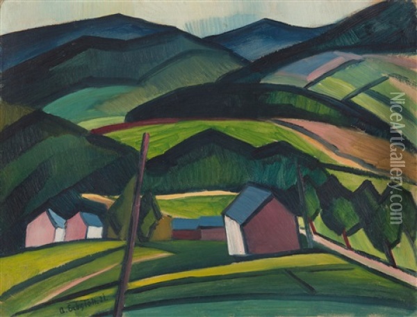 Aus Dem Sauerland, Bei Olsberg Oil Painting - Adolf Erbsloeh