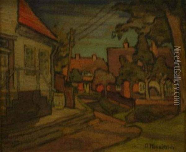 Le Square Alexandre A Kiev Oil Painting - Abraham Manievich