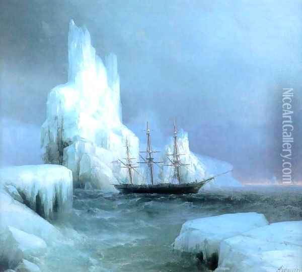 Icebergs Oil Painting - Ivan Konstantinovich Aivazovsky