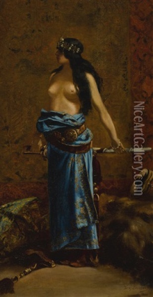 Judith Oil Painting - Jean Joseph Benjamin Constant