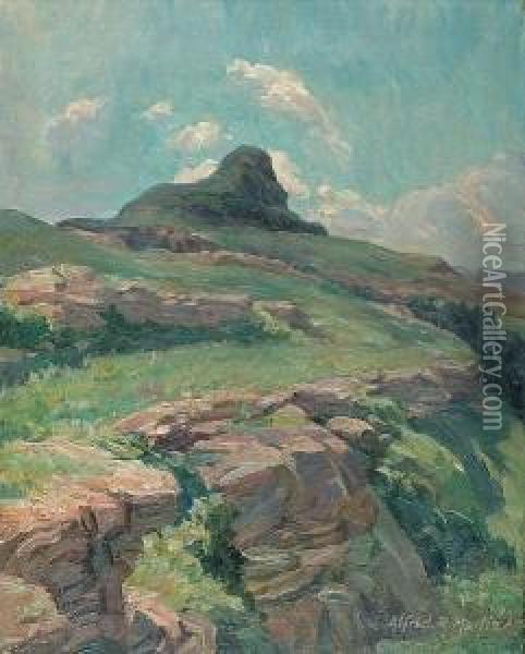 The Lion's Head, Kwazulu Natal Oil Painting - Alfred Martin