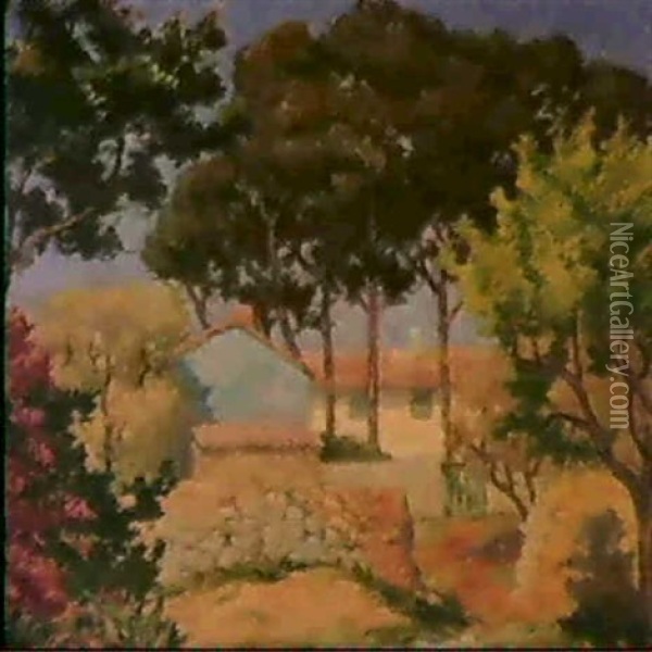 Farm Near Bandol Oil Painting - Rupert Bunny
