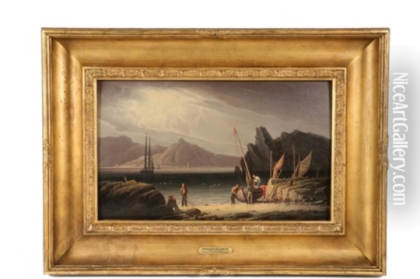 Firth Of Clyde From Greenock Oil Painting - Robert Salmon