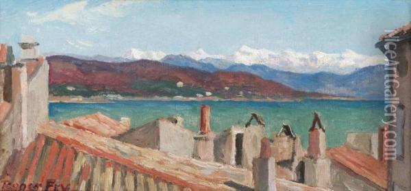 Alpes Maritimes From St. Tropez Oil Painting - Roger Eliot Fry