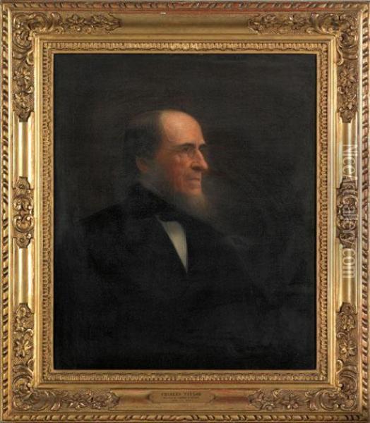 Portraitof Charles Taylor, Director Of The Insurance Company Ofnorth America Oil Painting - Jared Bradley Flagg
