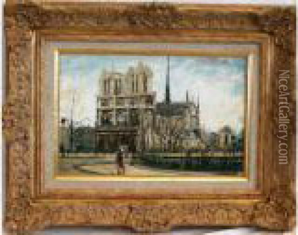 Notre-dame De Paris Oil Painting - Pierre Farge