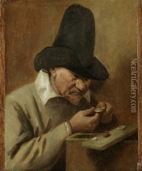 Der Wucherer Oil Painting - Joos van Craesbeeck