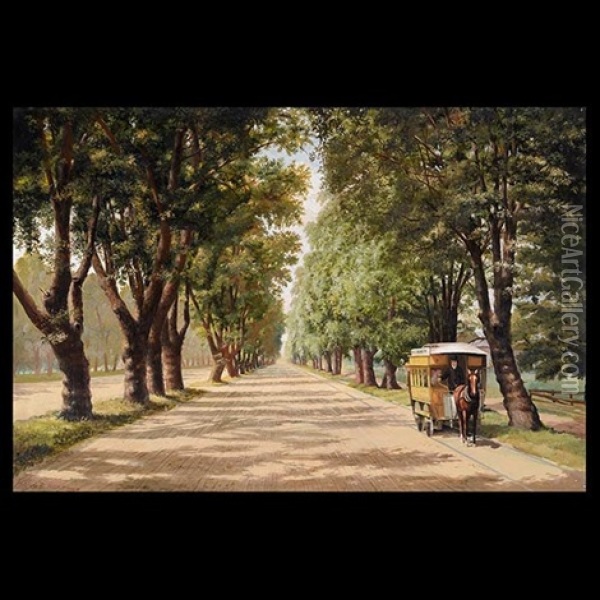 The Alameda Oil Painting - Andrew Putnam Hill