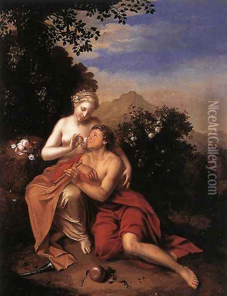 Granida and Diafilo 1711 Oil Painting - Pieter van der Werff