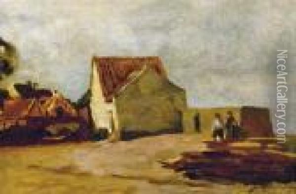 The Seaside Cottage Oil Painting - Johan Barthold Jongkind