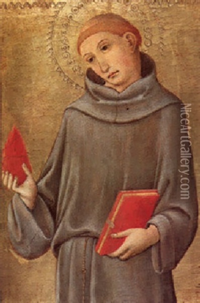Saint Anthony Of Padua Oil Painting -  Sano di Pietro