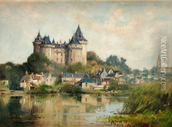 Vista Del Castillo De Combourg, La Bretana Oil Painting - Maurice Levis