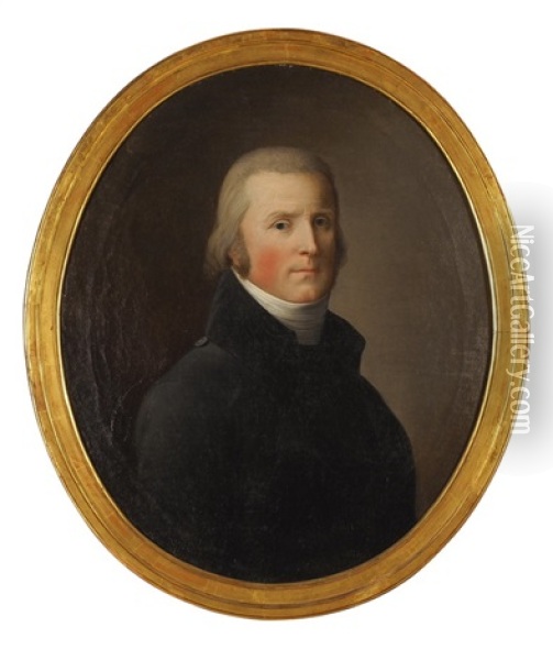 Portrait Alois Von Reding (1765-1818) Oil Painting - Joseph Reinhart