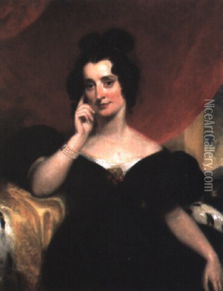 Portrait Of Ann (?) Wood Oil Painting - Thomas Lawrence