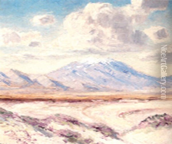 Desert Verbena Oil Painting - Frank William Cuprien