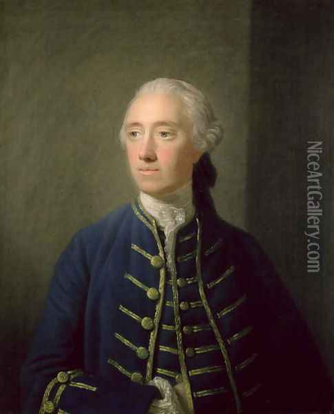 James Fitzgerald 1722-73 20th Earl of Kildare Oil Painting - Allan Ramsay