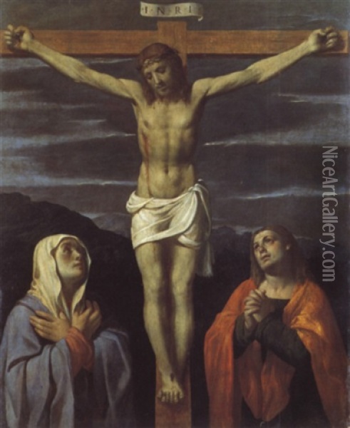 Crocefissione Oil Painting - Giovanni Paolo Cavagna