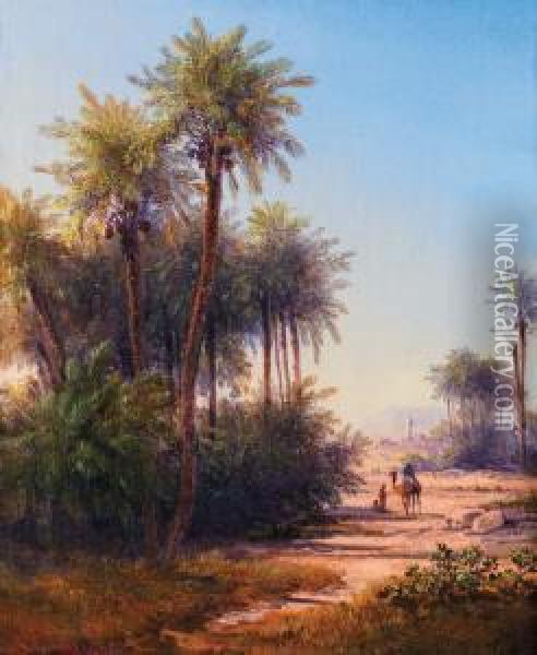 Paysage Oriental Oil Painting - Friedrich Otto Georgi