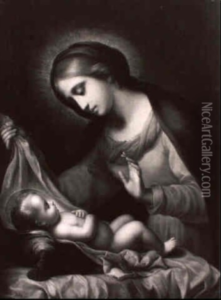 Madonna Mit Kind Oil Painting - Carlo Dolci