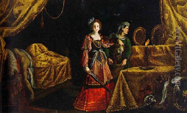 Judith And Holofernes Oil Painting - Jacopo Ligozzi