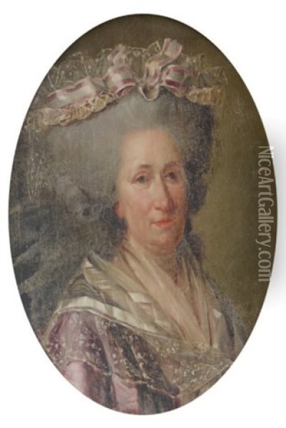 Portrait De La Duchesse De Narbonne Oil Painting - Adelaide Labille-Guiard