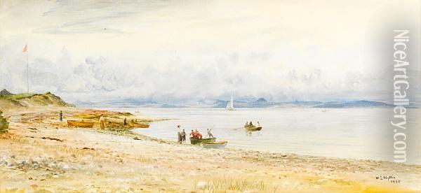 The Cumbraes From The Ayrshire Coast Oil Painting - William Lionel Wyllie