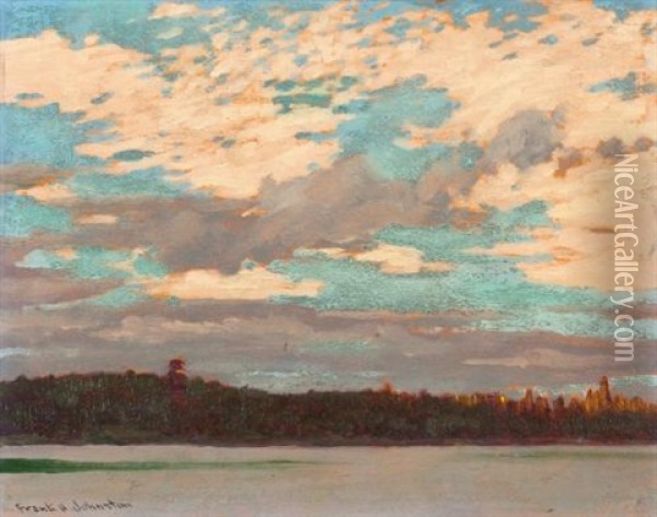 Untitled - Shoreline Oil Painting - Francis Hans Johnston