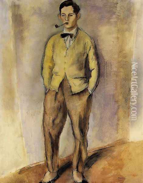 Portrait of Jean Oberle Oil Painting - Jules Pascin