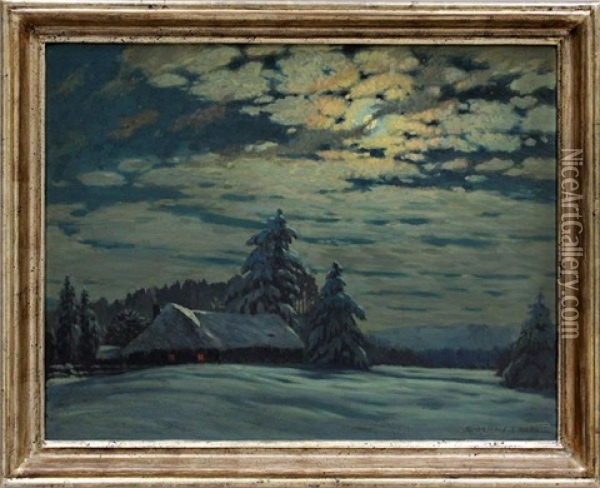 Weihnacht Oil Painting - Gustav Holstein