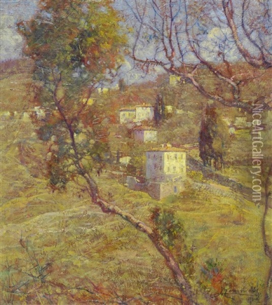 Fiesole Oil Painting - Adolfo Tommasi