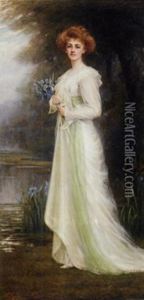 Gwendolyn Lucy Maitland, The 14th Countess Of Lauderdale Oil Painting - Charles Goldsborough Anderson