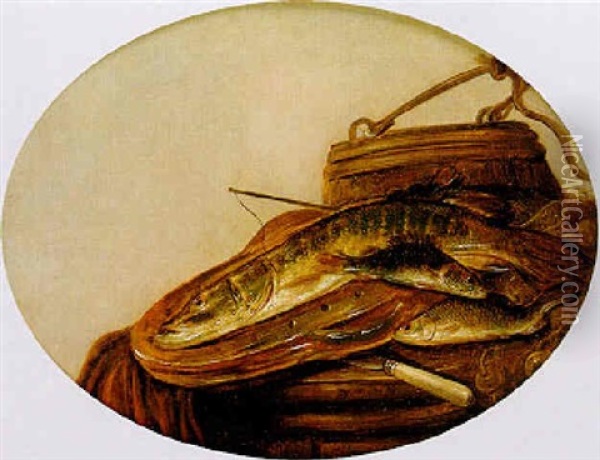 Fischstilleben Oil Painting - Pieter de Putter