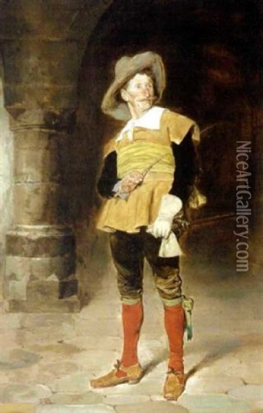 Landsknecht Mit Reitgerte Oil Painting - Max Todt