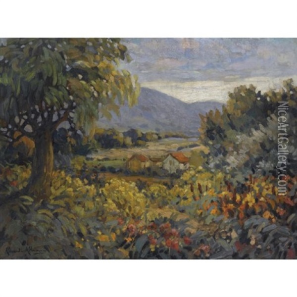 Landscape In Bloom Oil Painting - Alexandre Altmann