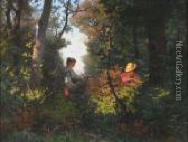 Nel Bosco Oil Painting - Pietro Senno