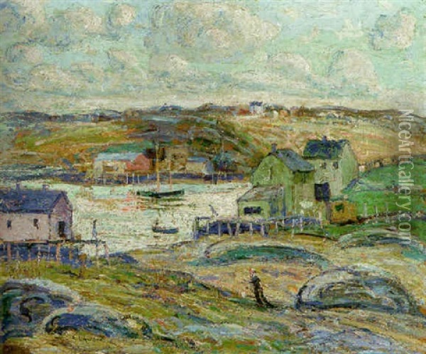 Summer Clouds, Halifax Oil Painting - Ernest Lawson