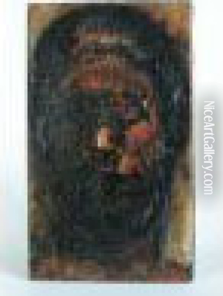 Visage Oil Painting - Adolphe Peterelle