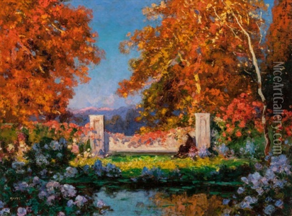 Peace Oil Painting - Thomas Edwin Mostyn