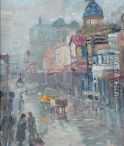 Streetscape Oil Painting - Marie Anne Tuck