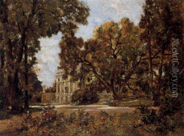 Le Petit Trianon Oil Painting - Emmanuel Lansyer