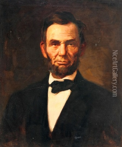 President Abraham Lincoln Oil Painting - James Reid Lambdin