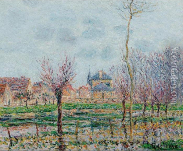 Saint Cyr De Vaudreuil Oil Painting - Gustave Loiseau